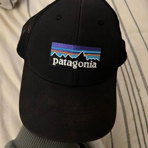 Black Patagonia trucker hat